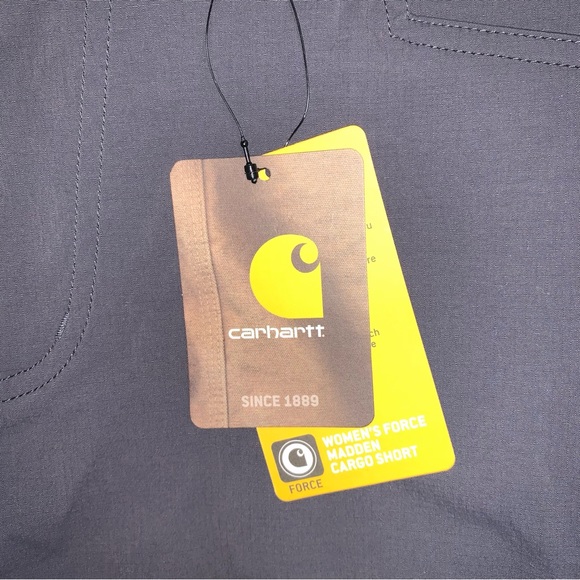 🆕 NWT CARHARTT Straight Madden Cargo Shorts WOmen’s 16 Shadow Rugged Flex Force - Picture 5 of 9